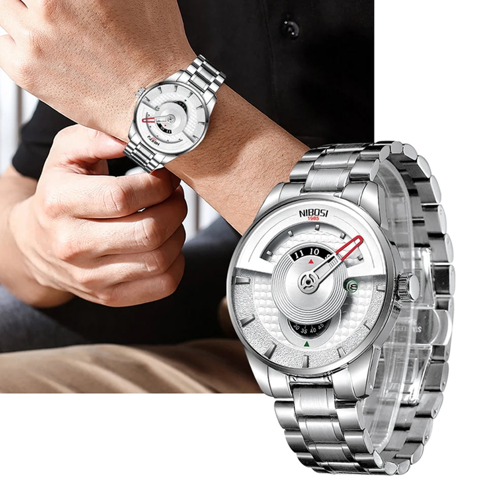 Dinar Creative Watch for Men Top Brand Luxury Fashion Business Quartz Men’s Wristwatch