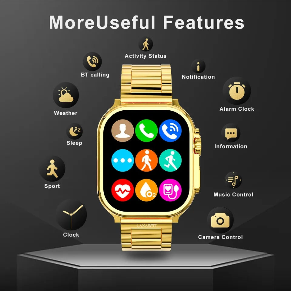 24K Gold Series Watch 8 Ultra Max Smartwatch