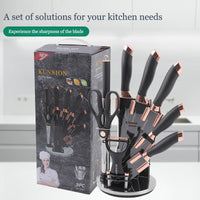 9 PCS Kitchen Knives Set, Professional Stainless Steel