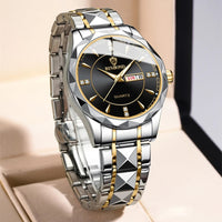 New Fashion Dinar Men's Quartz Waterproof Luxury Stainless Watch