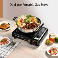 Portable Butane Gas Stove with Carrying Case