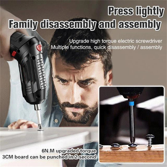 Cordless Electric Screwdriver, Rechargeable Power Screwdriver