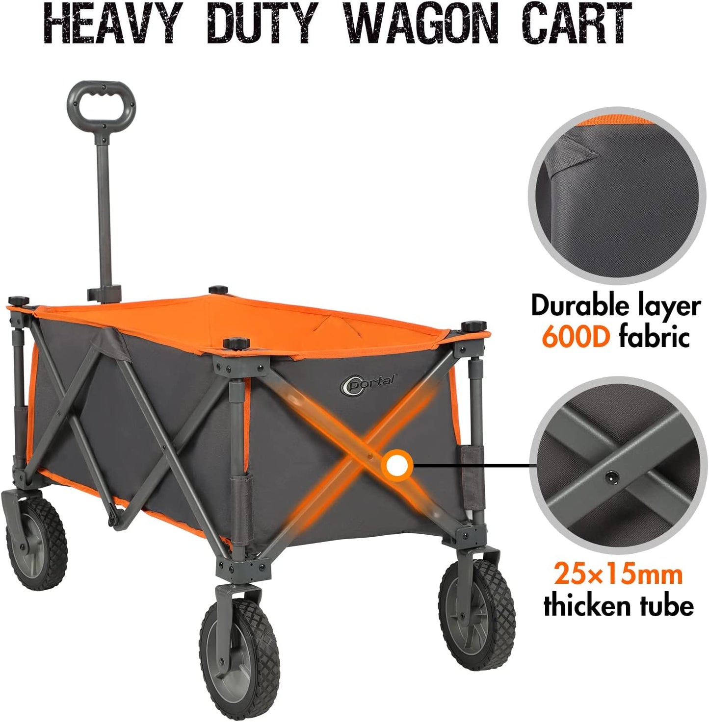 Folding Wagon Cart Ourdoor Camping Heavy Duty Utility Cart