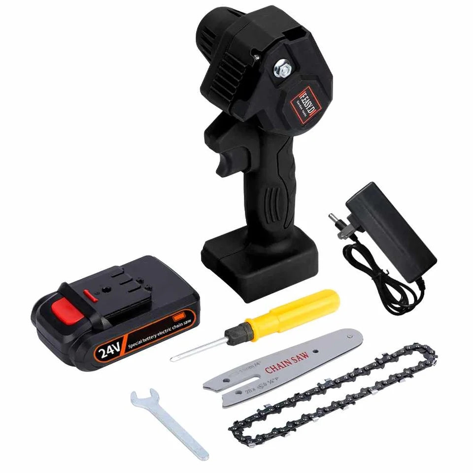 Mini Cordless Handheld Electric Portable Chainsaw Kit