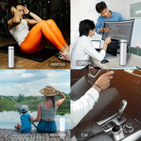 Stainless Steel Insulated Cup, Intelligent Digital Warm Water Cup With Touch Display Temperature