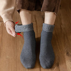 5 Pair Men's Warm Fleece Thermal Socks