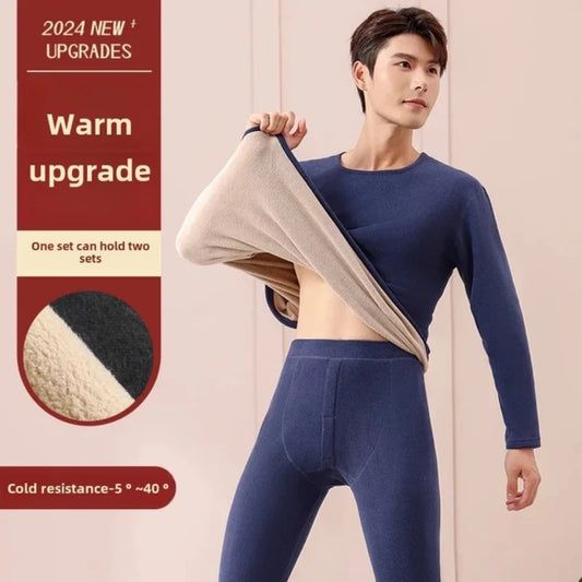 High Quality Lamb Wool Winter Thermal Innerwear Set