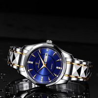 New Fashion Dinar Men's Quartz Waterproof Luxury Stainless Watch